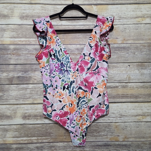 Summersalt x L.L. Bean The Ruffle Backflip One Piece Swimsuit Size 14 - Picture 3 of 9